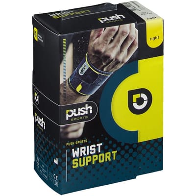 Push Sports Polsversteviger (polsbrace) - Donkergrijs - Rechts - Maat One size