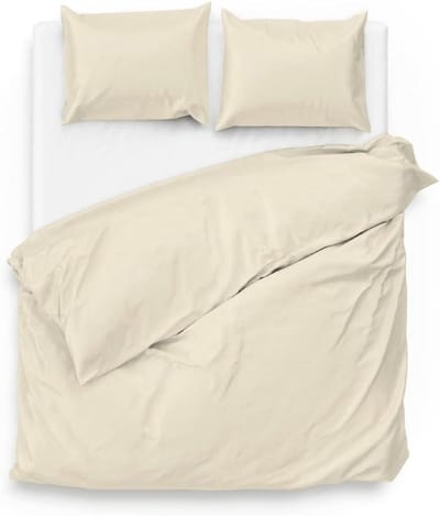 Dekbedovertrek - Dekbedhoes - Slaapkamer Inrichten - Katoen-satijn Weving - 200x220 cm - Off-white