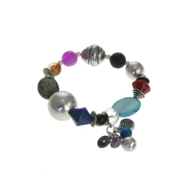 Behave - Kralenarmband multikleur elastisch - creatief accent cadeau