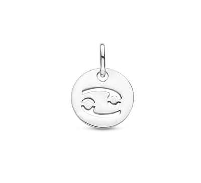 Zilver Gerhodineerde Hanger sterrenbeeld kreeft 1333697