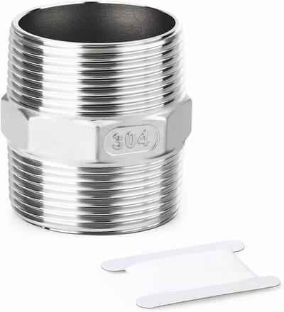 Roestvrijstalen Zeskantnippel Schroefdraad Verbindingsstuk 4 Inch BSP