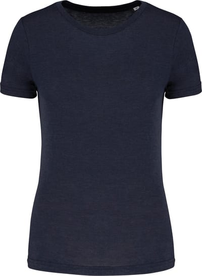 PROACT® Damessport-T-shirt triblend met ronde hals PA4021 - French Navy Heather - S