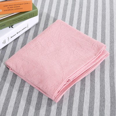Housse de Canapé de Massage SPA Salon de Beauté Coton Doux Housse de Lit avec Trou Respiration Visage Bleu Clair rose