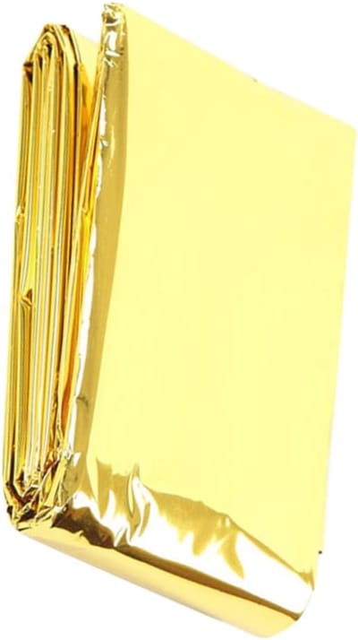 Nooddeken Folie - Thermische Isolatie - Veiligheid Buiten - Reflecteert Lichaamswarmte - Compact Opvouwbaar - Gouden