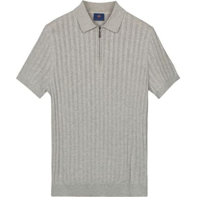 Baileys – Heren – Poloshirt – Rits – Korte mouwen - knitted – Polo – Grijs – 615771-945