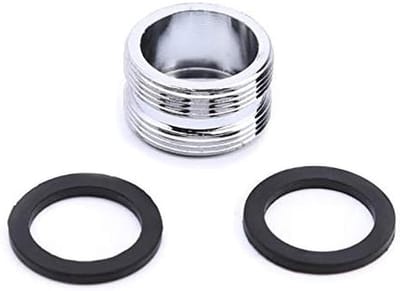 2sets Tap Aerator Connector Metalen buitendraad Waterbesparende Adapter voor Keukenkraan 16/18/20/22/24/28/mm tot 22mm of G1/2 tot 22mm