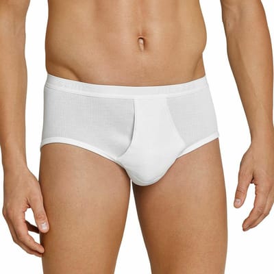 Schiesser Heren sportslip met opening 4 pack Original Classics dubbelrib - Maat L