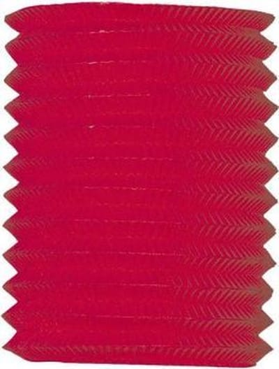 5x Treklampion rood 20 cm - Lampionnen voor tuinfeesten en themafeesten - Tuindecoratie/woondecoratie