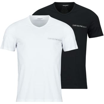 Emporio Armani Set Van 2 Lounge T-Shirts Met V-Hals, Veelkleurig