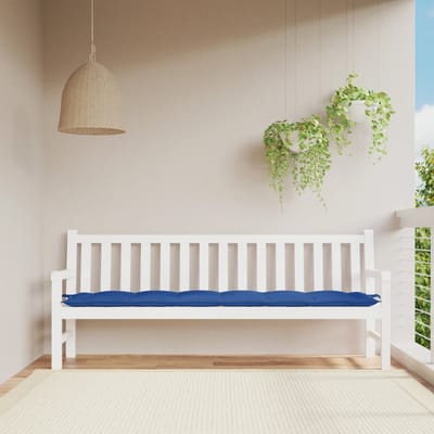vidaXL - Tuinbankkussen - 200x50x7 - cm - oxford - stof - koningsblauw