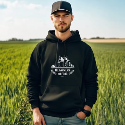 AGRIFANS® No Farmers No Food - Heren Hoodie - S