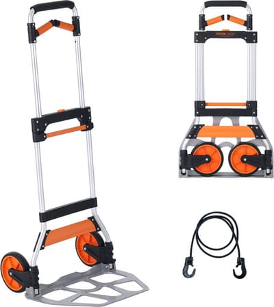 Steekwagen - Steekwagens - Steekwagen Opvouwbaar - Steekwagen Inklapbaar - Handwagen - Transportkar - Plateauwagen - Handkar - 140KG Draagvermogen