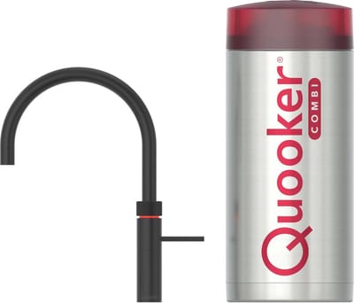 Quooker Fusion Round Kokendwaterkraan - COMBI+ boiler - Zwart - 3in1