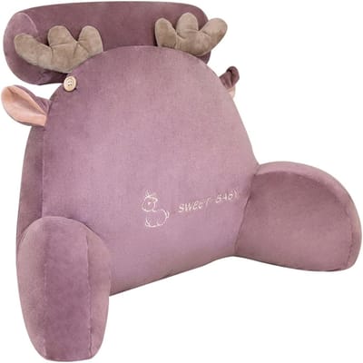 Leeskussen Rugsteun - Knuffelkussen Comfort - Ontspannen Lezen - Met Armleuningen - 70x40cm - Meerdere Kleuren