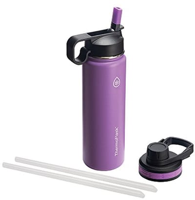 Geïsoleerde Waterfles - Roestvrij staal - Hydratatie Onderweg - Dubbelwandige Isolatie - 24 oz - Pruim