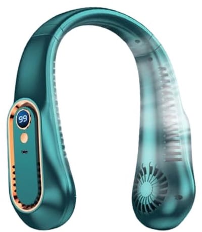 Bladloze Nekventilator - Tweezijdige Luchtstroom - Verkoeling en Lange Gebruiksduur - 1 Stuk (Groen)