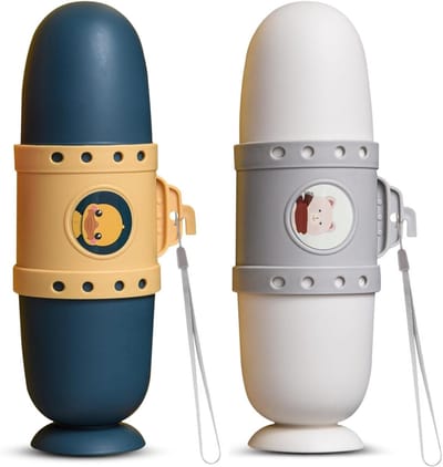 beker-Tandenborstel beker-tandenborstelbeker voor kinderen- 2 stuks- multifunctionele tandenborsteletui-tandenborstel beker plastic