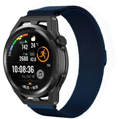 Huawei Watch GT Runner Milanese band (blauw)