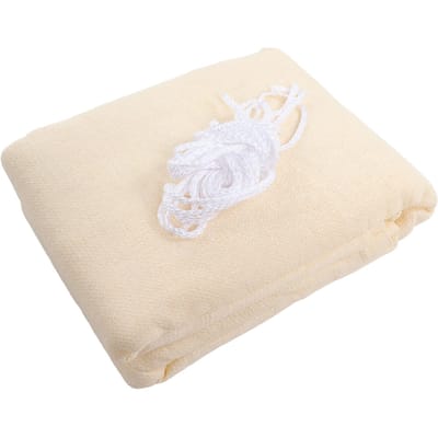 Voile d'ombrage imperméable en polyester avec anneau en D en acier inoxydable pour jardin, piscine white