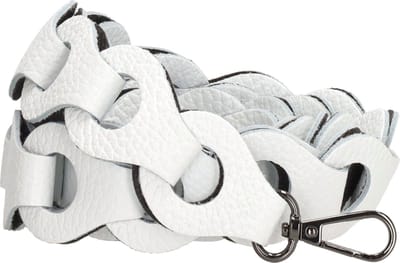 Charm London Anna Schouderband - 100% Leer - Leren Tas - Wit