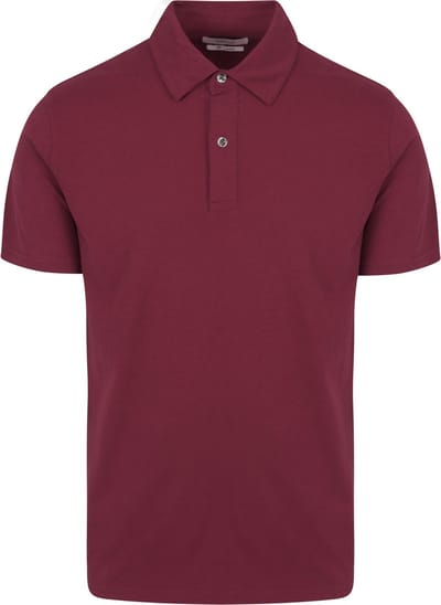 King Essentials The James Poloshirt Burgundy - Maat S - Heren - Polo shirt Heren met Korte mouw