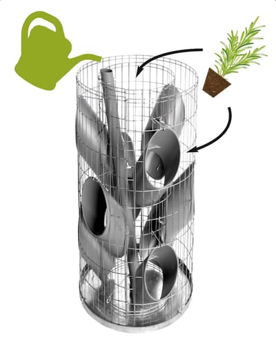 Kruiden toren diam 40cm H80cm