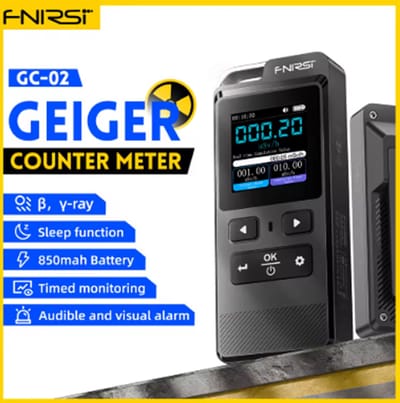 FNIRSI GC-02 Geigerteller Nucleaire Stralingsdetector Persoonlijke Dosimeter X-ray γ-ray Radioactiviteitstester Marmerdetector