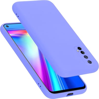 Cadorabo Hoesje geschikt voor Realme 7 5G in LIQUID LICHT PAARS - Beschermhoes gemaakt van flexibel TPU silicone Case Cover