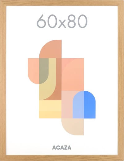 ACAZA Fotolijst - Fotokader - Fotolijst 60x80 cm - Fotokader 60x80 cm - MDF Hout - Warme eik