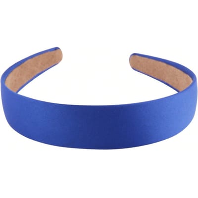 Bandeau Large Couleur Vive Macaron Plat Tête Large 3cm, Bandeau Large Rembourré, Accessoire de Tête, Bandeau pour Cheveux, Cerceau pour Cheveux bleu