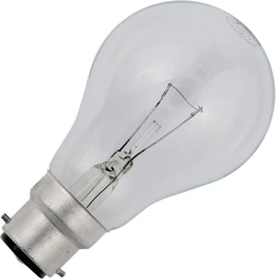 Schiefer Ba22d Gloeilamp | 40W 2700K 450lm 42V | Dimbaar