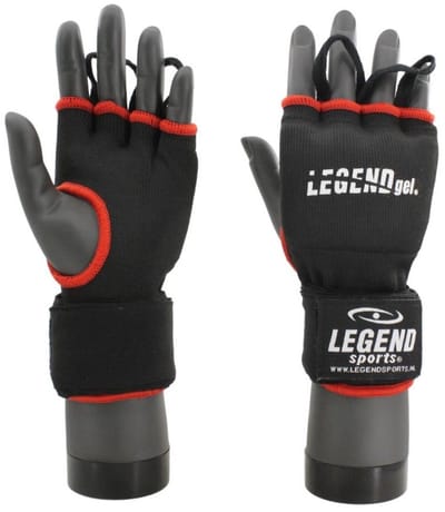 Binnenhandschoenen Kids/Volwassenen Zwart-Rood XXL