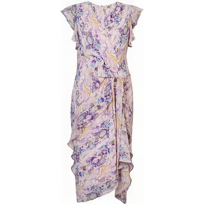AllSaints Reila Masala Dress Mink Pink Größe: 2 | Minikleider Outlet | Damen | Rosa