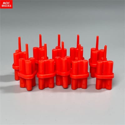 10 pièces Briques MOC Arme Bombe Ustensile Lot de Bâtons de Dynamite Pétard 64728 Briques de Construction Jouets Assemblés cadeau enfants