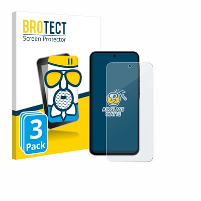 BROTECT - Screenprotector voor Samsung Galaxy A55 5G Enterprise Edition - Folie Beschermfolie Beschermglas matte 3 Stuks