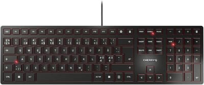 Ultraplat USB Toetsenbord met Stille Toetsaanslag en Nordic (QWERTY) Lay-out