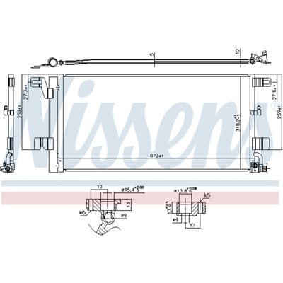 Condensator, airconditioning NISSENS 940752