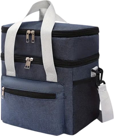 Livano Koeltas - Koelbox - Koelelementen - Coolbox - Auto - Lunchtas - Strand - Marineblauw
