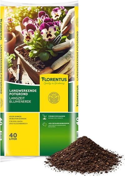 Florentus Universele Potgrond Langwerkend 40L | Voor binnen- en buitenplanten