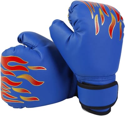 Bokshandschoenen - Vingerbeschermers - Beschermend - 20×12 cm - Unisex - Bokshandschoenen voor vechtsporten - Blauw
