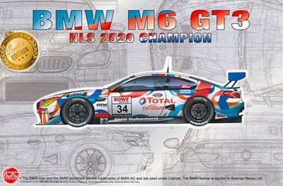 NuNu Modelbouwpakket Auto - 24042 BMW M6 GT3 - 2020 Nurburgring Endurance Series Champion Walkenhorst Motorsports Plastic - 1:24 - Modelbouw