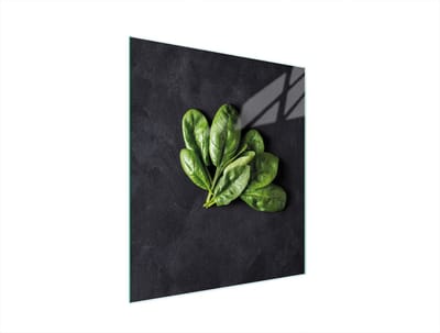 TMK ArtDeko - Snijplank van Gehuwd Glas - 45x52 cm - Basilicum Design - Veilig en Hygiënisch