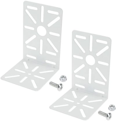 Allecto - L-vormige beugels - wand- en plafondhouder - wit