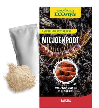 ECOstyle 10 mln Aaltjes FC tegen Miljoenpoot - Bestrijdingsmiddel - Natuurlijk & Biologisch - Tegen Vraatschade aan Groeten en Kruiden - Toepasbaar van April t/m Oktober - Werken 24 uur per Dag - 60 m2