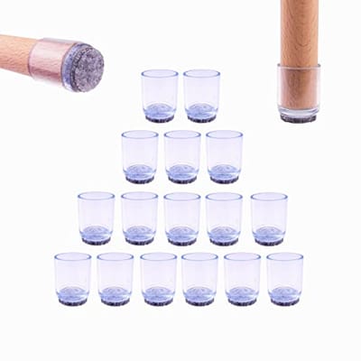 Beschermkappen voor Stoelpoten - Vilt Stoelpootdoppen en Meubelglijders (Ø 30 mm) - Set van 16