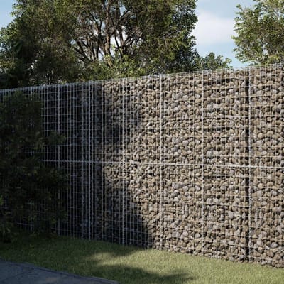 Schanskorf met deksel - Draadmand tuin - Buitenruimte inrichten - Montage zonder gereedschap - 200 x 100 x 200 cm