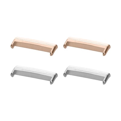 kwmobile verbindingsadapter horlogebandje geschikt voor Fitbit Versa 4 / Sense 2 / Versa 3 / Sense - Voor 20mm bandjes - Set van 4 - Geen gereedschap nodig