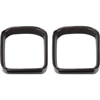 1 Paire Cadre de Rétroviseur Latéral Gauche Droite Cache Visière Moulure Garniture Remplacement pour Land Rover Defender Carbon Fiber Style