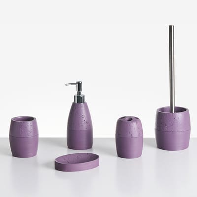 YARAPA - Badkameraccessoireset - Paars - Polyresin