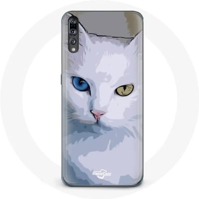 Coque pour Huawei P20 Turc de van Chat oeil bleu et oeil jaune